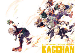 6+boys age_progression aged_down all_might arm_behind_back arms_up baggy_pants bakugou_katsuki bare_shoulders belt belt_buckle birthday black_footwear black_jacket black_mask black_pants black_shirt blonde_hair blood blood_drop blood_on_clothes blood_on_face blush boku_no_hero_academia boots brown_belt brown_footwear buckle burnt buttoned_cuffs buttons card character_name child clenched_hand closed_eyes closed_mouth collarbone collared_shirt colored_shoe_soles combat_boots detached_sleeves diffraction_spikes double_horizontal_stripe dress_shirt explosion explosive eye_mask floating_clothes floating_hair floating_neckwear flying from_side gakuran gloves glowing green_gloves grenade grey_jacket grin hair_between_eyes hand_in_pocket hands_up happy happy_birthday headgear high_collar highres holding holding_card jacket knee_boots knee_pads lapels leaning_forward legs_up light_trail long_sleeves looking_ahead looking_at_another looking_at_viewer male_focus multiple_boys necktie notched_lapels notebook open_clothes open_hands open_jacket open_mouth orange_gloves outstretched_arms outstretched_hand outstretched_legs pants pixiv_id pixiv_logo pointing pointing_up print_shirt profile red_eyes red_necktie sanpaku school_uniform scowl shirt shoe_soles shoes short_hair short_sleeves shorts sideways_glance simple_background single_horizontal_stripe skull_print sleeveless slime_(substance) sludge_villain smile snap-fit_buckle sparkle spiked_hair spoilers spread_arms t-shirt tank_top teeth text_focus three_quarter_profile time_paradox timestamp torn_clothes trading_card tsurime turning_head twitter_username twitter_x_logo two-tone_gloves u.a._school_uniform ume_(326310) unworn_necktie upper_teeth_only v-neck v-shaped_eyebrows white_background white_shirt wing_collar wrist_guards x yellow_shorts