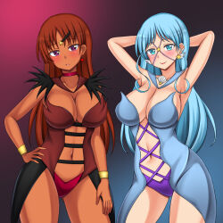 Rule 34 | 2girls, bishoujo senshi sailor moon, highres, multiple girls, sailor aluminum seiren, sailor lead crow, tagme