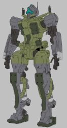 Rule 34 | absurdres, blue visor, cable, color variation, colored lineart, commentary, english commentary, gelgoog (gquuuuuux), grey background, gundam, gundam gquuuuuux, highres, machinery, mecha, mecha focus, mobile suit, no humans, original, radio antenna, redesign, robot, science fiction, user dfcm4277, yamashita ikuto (style), zeon