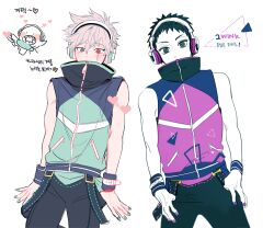 Rule 34 | 2boys, aged down, artist collaboration, artist request, hatake kakashi, high collar, male focus, multiple boys, nail polish, naruto (series), naruto shippuuden, pants, red eyes, scar, scar across eye, scar on face, sharingan, short hair, spiked hair, uchiha obito, vosovic, zipper pull tab