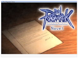Rule 34 | commentary request, cover, cover page, letter, micoto, no humans, novel cover, paper, ragnarok online, table, window (computing)