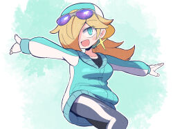 1girl blonde_hair kurachi_mizuki mario_kart mario_kart_world one_eye_covered rosalina solo
