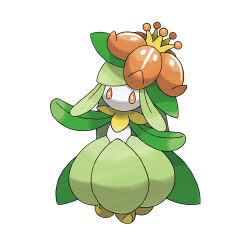 artist_request colored_sclera flower full_body gen_5_pokemon leaf lilligant nintendo no_mouth official_art orange_flower orange_sclera pokemon pokemon_(creature) pokemon_bw pokemon_focus simple_background solo third-party_source white_background white_eyes
