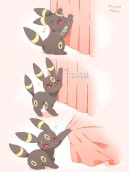 artist_name black_eyes black_fur colored_sclera full_body gen_2_pokemon highres mugita_konomi nintendo no_humans open_mouth pokemon pokemon_(creature) red_sclera umbreon wavy_mouth