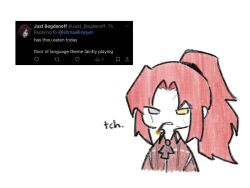 1girl ascot gebura_(project_moon) grey_eyes heterochromia jacket library_of_ruina long_hair parted_bangs project_moon red_ascot red_hair red_jacket scar scar_across_eye scar_on_face sidelocks simple_background solo upper_body very_long_hair white_background yellow_eyes yongsa_(ishmaelenjoyer)
