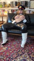 Rule 34 | 1girl, animated, blonde hair, bodysuit, boku no hero academia, boots, breasts, breasts out, camie utsushimi, cosplay, couch, female masturbation, fingering, grabbing own breast, hat, highres, indoors, large breasts, masturbation, nipples, on couch, open mouth, plump, real life, sitting, tagme, unzipped bodysuit, utsushimi kemii, utsushimi kemii (cosplay), video, violett belle, violettbelle, white boots