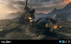 3d attack_ship_(eve_online) autodesk_3ds_max_(medium) battleship_(eve_online) burning caldari_state_(eve_online) cloud commentary copyright_logo copyright_name destroyer dust_514 eve_online fire glowing_hot haoliang_yang ishukone_corporation_(eve_online) logo military_vehicle mountain mountainous_horizon no_humans outdoors overcast photoshop_(medium) raven_(eve_online) realistic rock scenery science_fiction ship sky smoke spacecraft unreal_engine_(medium) volcano warship watercraft wreckage zbrush_(medium)