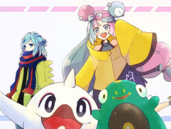 1boy 1girl as_(yesahp) bellibolt cetoddle grusha_(pokemon) iono_(pokemon) nintendo pokemon pokemon_(creature) pokemon_sv