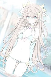 1girl bikini dawa_(wasa500) lowleg lowleg_bikini navel swimsuit tagme water
