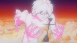 1boy 1girl animated animated_gif ayanami_rei breasts conjoined gender_request genderswap giant giantess lilith_(ayanami_rei) lowres nagisa_kaworu neon_genesis_evangelion nipples pale_skin small_breasts the_end_of_evangelion transformation