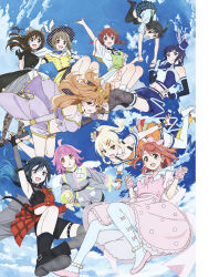 6+girls artbook asaka_karin black_hair blonde_hair blue_dress blue_eyes blunt_bangs bow braid braided_bun brown_hair butterfly_(love_live!) dive!_(love_live!) dream_with_you_(love_live!) dress emma_verde gradient_hair green_dress green_eyes green_hair grey_eyes grey_hair hair_bun hair_ornament hat highres konoe_kanata la_bella_patria_(love_live!) long_hair looking_at_viewer love_live! love_live!_nijigasaki_high_school_idol_club medium_hair miyashita_ai multicolored_hair multiple_girls nakasu_kasumi nijigasaki_school_uniform non-web_source official_art one_side_up orange_eyes orange_skirt orange_tank_top osaka_shizuku pink_dress pink_eyes pink_hair poppin&#039;_up!_(love_live!) purple_dress purple_eyes purple_hair red_skirt saiko_heart_(love_live!) school_uniform short_hair shorts single_side_bun skirt solitude_rain_(love_live!) swept_bangs takasaki_yu tank_top tennoji_rina thighhighs top_hat tsunagaru_connect_(love_live!) twintails two-tone_hair uehara_ayumu vivid_world_(love_live!) yellow_dress yellow_eyes yuki_setsuna yume_ga_koko_kara_hajimaru_yo_(love_live!)