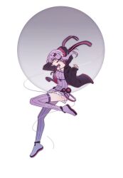 Rule 34 | 1girl, absurdres, animal hood, anklet, black hoodie, breasts, circle, closed mouth, commentary request, criss-cross halter, danjou sora, dress, earpiece, empire waist, floating clothes, floating hair, foot up, from side, full body, halter dress, halterneck, hands up, highres, hood, hood down, hoodie, jewelry, jumping, long sleeves, looking ahead, medium breasts, open clothes, open hoodie, profile, purple dress, purple eyes, purple hair, purple thighhighs, rabbit hood, ribbed dress, ribbed thighhighs, short dress, short hair with long locks, simple background, smile, solo, thighhighs, thighs, thread, two-tone hoodie, vocaloid, voiceroid, white background, yuzuki yukari