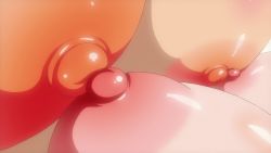 2girls animated animated_gif anime_screenshot arms_(studio) asymmetrical_docking blonde_hair blush bouncing_breasts breast_press breasts close-up closed_eyes covered_erect_nipples grabbing_another&#039;s_breast groping highres huge_breasts huge_nipples kaneko_hiraku kiss large_areolae large_breasts large_nipples multiple_girls nipples nipples_touching open_clothes open_mouth orgasm red_hair shikishima_mirei sweat tokonome_mamori valkyrie_drive valkyrie_drive_-mermaid- yuri