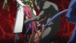 animated breasts cum cum_in_pussy cum_on_body dark-skinned_female dark_skin ejaculation facial huge_breasts ingrid_(taimanin_asagi) kiryuu_sabato long_hair orc rape tagme taimanin_(series) taimanin_murasaki video