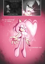 amy_rose ass back barefoot completely_nude eyelashes feet floating heart hedgehog htdoodles legs levitation magic magical_girl medium_hair no_vagina nude on_model sega sky soles sonic_(series) star_(sky) starry_sky tail