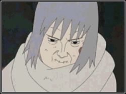 1girl animated animated_gif anime_screenshot bangs_pinned_back chiyo_(naruto) cliff day lowres naruto_(series) naruto_shippuuden old old_woman outdoors puppet