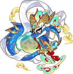 Rule 34 | blue gemstone, blue snake dragon (blue guardian) (dragon village), blue snake dragon (dragon village), cloud, dragon village (series), dragon village collection, flying, game cg, gem, horns, midair, no humans, official art, outdoors, shawl, snake, tail, tail ornament, tail ring, third-party source, tongue, tongue out, transparent background, white shawl, yellow eyes