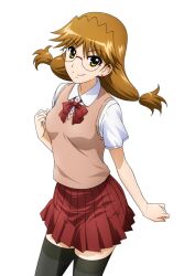1girl artist_request glasses lyrical_nanoha numbers_(nanoha) official_art quattro_(nanoha) smile tagme