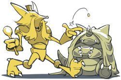 alakazam bummerdude coin commentary creature frown full_body gen_1_pokemon hat holding holding_spoon nintendo no_humans pokemon pokemon_(creature) rhydon sitting spoon throwing throwing_coin top_hat transparent_background walking