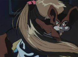 1980s_(style) animated animated_gif araki_hirohiko baoh baoh_raihousha lowres oldschool ponytail retro_artstyle studio_pierrot sumire_(baoh)