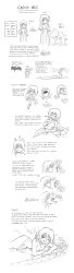 absurdres casual_nudity crisis english_text giant giantess highres karbo lamia long_hair monochrome monster_girl nipples nude pussy smile solo_focus vore
