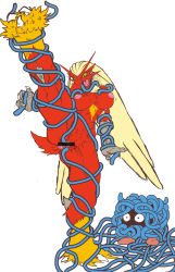artist_request blaziken blue_eyes breasts censored furry gen_3_pokemon highres nintendo nipples pokemon pokemon_(creature) sex