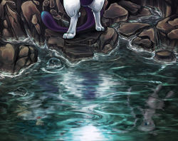 ambertwo_(pokemon) bad_id bad_pixiv_id cave character_request gelium gen_1_pokemon legendary_pokemon mew_(pokemon) mewtwo mythical_pokemon nintendo pokemon pokemon_(anime) pokemon_(creature) reflection water
