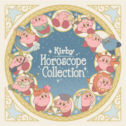 :d :o alternate_color animal_costume animal_ears aquarius_(zodiac) aries_(zodiac) arrow_(projectile) artist_request balance_scale blue_bag blush blush_stickers bow_(weapon) cancer_(zodiac) candy capricorn_(zodiac) character_name closed_eyes closed_mouth copyright_name crab_costume crown cupcake english_text envelope fake_animal_ears fake_horns fish_costume food gemini_(zodiac) hat headband headdress holding holding_bow_(weapon) holding_envelope holding_scale holding_weapon horns kirby kirby_(series) leo_(zodiac) libra_(zodiac) lion_costume mailbag mortarboard nintendo no_humans official_art open_mouth pisces_(zodiac) pouring purple_hat quiver sagittarius_(zodiac) sash scorpio_(zodiac) scorpion second-party_source sleeping smile star_(sky) star_(symbol) taurus_(zodiac) v-shaped_eyes virgo_(zodiac) water weapon weighing_scale white_headdress white_sash wrapped_candy zodiac