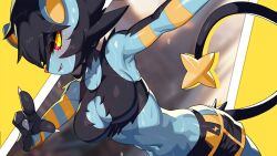 1girl drunkoak furry furry_female gen_4_pokemon highres luxray nintendo pokemon
