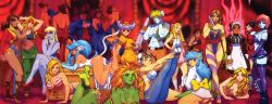 1boy 6+girls abs adapted_costume akuma_(street_fighter) alex_(street_fighter) alternate_costume american_flag american_flag_bikini american_flag_print ankle_socks anklet antenna_hair apron ass rikuo_(darkstalkers) aura backless_dress backless_outfit bad_id bad_twitter_id bare_legs bikini bishamon_(darkstalkers) blanka blonde_hair blue_eyes blue_hair blue_skin bolt_(hardware) braid breasts brown_hair bun_cover capcom chun-li claw_(weapon) colored_skin crossed_legs dark_skin demitri_maximoff donovan_baine double_bun dress drill_hair earrings elbow_gloves enmaided feet felicia_(darkstalkers) fingerless_gloves fins flag_print full-body_tattoo genderswap genderswap_(mtf) gloves green_skin guile guy_(final_fight) hair_bun hair_ornament hair_over_one_eye hairband hairclip harem head_fins headband high_heels highres hoop_earrings jedah_dohma jewelry jpeg_artifacts kanzuki_karin ken_masters large_breasts large_syringe legs_up leotard lips long_hair lying m._bison maid mask medium_breasts mermaid midnight_bliss monster_girl multicolored_skin multiple_girls no_panties nurse on_stomach orange_hair oversized_object print_bikini purple_gloves purple_legwear purple_skin q-bee red_footwear red_hair resident_evil revealing_clothes ringlets robaato shoes short_shorts shorts single_braid skull_hair_ornament socks soles sports_bra sportswear stiletto_heels strapless strapless_leotard street_fighter street_fighter_vs._darkstalkers swimsuit syringe tattoo tennis_uniform the_pose thick_eyebrows thighhighs thighs toeless_legwear toes tonfa two-tone_skin unworn_mask darkstalkers vega_(street_fighter) very_long_hair victor_von_gerdenheim waist_apron weapon wrist_cuffs lord_raptor