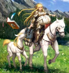 animal bteele family fantasy_masters horse husband_and_wife mother_and_son non-web_source pregnant