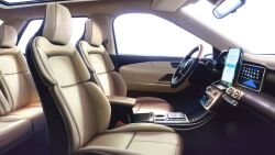 car_interior car_seat day highres leather monitor no_humans non-web_source official_art our_life:_beginnings_and_always rear-view_mirror scenery seatbelt side-view_mirror skylight steering_wheel variant_set window_light