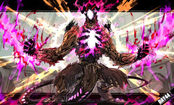 aura dragon glowing god_eater hannibal_(god_eater) highres kankan33333 monster monster_focus no_humans open_mouth