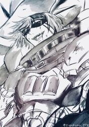 Rule 34 | 1boy, digimon, digimon (creature), hat, highres, looking at viewer, magnakidmon, male focus, sharp teeth, solo, teeth