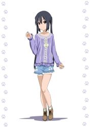 1girl black_hair brown_eyes female_focus k-on! long_hair nakano_azusa oku_no_shi solo twintails
