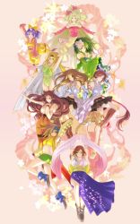 00s 1990s_(style) 6+girls aerith_gainsborough ass bikini blonde_hair braid breasts brown_hair celes_chere dress eiko_carol final_fantasy final_fantasy_iv final_fantasy_ix final_fantasy_v final_fantasy_vi final_fantasy_vii final_fantasy_x final_fantasy_x-2 garnet_til_alexandros_xvii gloves green_eyes hair_ornament hakama hakama_skirt headband heterochromia holixholi japanese_clothes krile_mayer_baldesion_(ff5) large_breasts lenna_charlotte_tycoon lenne_(ff10) long_hair moogle multiple_girls pink_dress retro_artstyle rikku_(ff10) rosa_farrell rydia_(ff4) scarf short_hair skirt swimsuit tina_branford yuna yuna_(ff10)