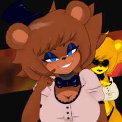 animated animated_gif breasts five_nights_at_freddy&#039;s five_nights_at_freddy&#039;s_2 five_nights_in_anime five_nights_in_anime_2 freddu_(fnia) freddy_fazbear freddy_(five_nights_at_freddy’s_2) large_breasts thick_thighs thighs