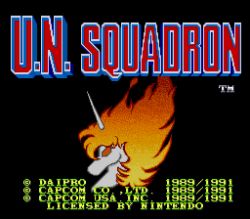Rule 34 | area 88, capcom, daipro, game, lowres, screencap, shmup, title screen, u.n. squadron, unicorn