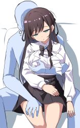 absurdres alina_clover bad_tag brown_hair empty_eyes etlabsotwe highres hypnosis long_hair mind_control