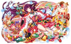 3girls alternate_costume alternate_hair_ornament animal_costume anime_coloring antlers aqua_bow aqua_bowtie aqua_outline aqua_wings artist_request bare_arms bare_legs bare_shoulders bell black_pantyhose blue_gemstone blue_outline blueberry blunt_bangs blunt_ends blunt_sidelocks blush blush_stickers boots bow bowtie box brown_sleeve_cuffs brown_sleeves cake cape chocolate christmas_ornaments christmas_stocking christmas_wreath closed_eyes closed_mouth collar cookie crash_fever detached_sleeves dress dress_bow earrings eyelashes facial_mark fairy fairy_wings floral_print_cape flower flower_knot flower_symbol food footwear_bow fork fruit full_body furisode_sleeves game_cg gem gift gift_box gloves green_bow green_bowtie green_eyes green_overskirt hair_bow hair_ornament hair_ribbon hair_tubes hairband hakama hat hat_ornament heart heart-shaped_cookie heart-shaped_food himiko_(crash_fever) holding holding_fork holding_unworn_cape holding_unworn_clothes horizontal-striped_bow horns index_finger_raised jade_(gemstone) japanese_clothes jewelry kimono knees_together_feet_apart lantern layered_dress layered_sleeves leaf leaf_on_head light_particles long_hair long_skirt looking_at_viewer low-tied_long_hair lying magatama magatama_earrings mark_under_eye mittens multiple_girls nontraditional_miko number_print numbered obi obidome official_alternate_costume official_alternate_hair_ornament official_art open_box open_hands open_mouth outline outstretched_arms overskirt pantyhose pelvic_curtain pink_hair pinstripe_bow pleated_dress pom_pom_(clothes) print_hakama print_sleeves puffy-trimmed_cape puffy-trimmed_dress puffy-trimmed_footwear puffy-trimmed_gloves puffy-trimmed_hairband puffy-trimmed_hat puffy-trimmed_kimono puffy-trimmed_skirt puffy-trimmed_sleeves puffy-trimmed_wrist_cuffs puffy_collar purple_ribbon red_bow red_bowtie red_footwear red_gloves red_hairband red_hakama red_hat red_mittens red_outline red_sash red_scarf reindeer_antlers reindeer_costume ribbon ribbon-trimmed_sleeves ribbon_trim rose santa_boots santa_costume santa_dress santa_gloves santa_hat sash scarf sidelocks skirt sleeve_cuffs sleeveless sleeveless_kimono snow snowflake_print sparkle square square_print star_(symbol) star_hat_ornament star_ornament strapless strapless_dress strawberry streamers stuffed_animal stuffed_toy tachi-e tassel tassel_earrings teddy_bear teeth third-party_source tink_(crash_fever) tongue transparent_background tsurime twintails two-tone_dress underbust unworn_cape upper_teeth_only very_long_hair white_collar white_flower white_ribbon white_rose white_stripes wings wreath yellow_bow yellow_stripes yellow_trim
