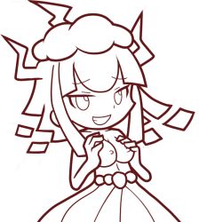 applefag beta_design breasts cloud dark_marle marle_(puyopuyo) puyopuyo smile