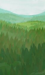 artist_name commentary day english_commentary forest landscape nature no_humans original outdoors signature simple_bird sky tree zandra