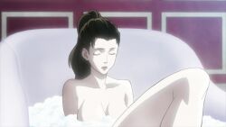 Rule 34 | 2girls, animated, anime screenshot, ass, backboob, bath, battle tendency, blonde hair, breasts, highres, jojo no kimyou na bouken, large breasts, lisa lisa, long hair, mature female, multiple girls, nude, out-of-frame censoring, sound, suzie q, tagme, video
