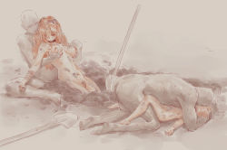Rule 34 | 2boys, 2girls, breasts, closed eyes, earth (planet), female pubic hair, grabbing another&#039;s breast, groping, hetero, hole, large breasts, long hair, lying, multiple boys, multiple girls, nude, on back, planet, pubic hair, sex, shovel, sketch, vaginal