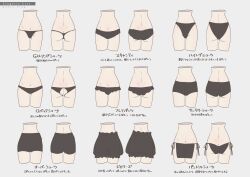 absurdres aeri_tomo ass ass_cutout black_bloomers black_panties bloomers butt_crack clothing_cutout commentary_request dimples_of_venus frilled_panties frills hashtag-only_commentary high-waist_panties highleg highleg_panties highres loincloth lowleg lowleg_panties navel original panties see-through_clothes side-tie_panties thong translation_request underwear