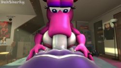 1boy 1girl 20s 3d animated artist_name bed bedroom big_mouth birdo blue_eyes breast_press breasts chair character_request claws colored_skin dahsharky desk erection eyelashes eyeshadow fellatio girl_on_top graffiti hand_on_another&#039;s_shoulder hetero indoors interspecies jewelry lamp large_breasts large_penis looking_at_another looping_animation lying makeup mario_(series) multicolored_skin nintendo on_back on_bed oral penis pink_skin poster_(object) pov pressing purple_eyeshadow purple_skin red_ribbon ribbon ring solo_focus source_filmmaker_(medium) spots super_mario_bros._1 super_mario_bros._2 two-tone_skin uncensored video white_skin writing_on_wall
