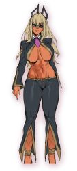 Rule 34 | 1girl, breasts, character request, dark skin, eye mask, large breasts, mask, queen&#039;s blade, smile, tagme