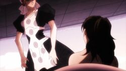 Rule 34 | animated, anime screenshot, ass, battle tendency, breasts, brown hair, highres, jojo no kimyou na bouken, joseph joestar, joseph joestar (young), large breasts, lisa lisa, long hair, mature female, nude, short hair, sound, suzie q, tagme, video