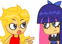 ami_onuki artist_request hi_hi_puffy_amiyumi panty_&amp;_stocking_with_garterbelt panty_(psg) parody stocking_(psg) style_parody yumi_yoshimura