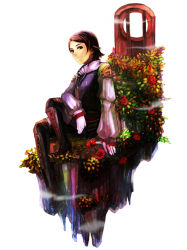 00s 1boy bad_id bad_pixiv_id bechica boots brown_hair final_fantasy final_fantasy_xii gloves larsa_ferrinas_solidor male_focus prince pteruges sitting solo thigh_boots thighhighs white_gloves